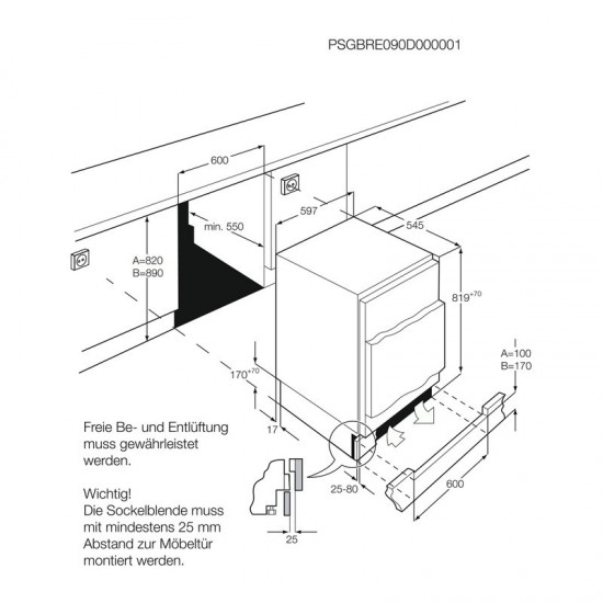 AEG ABB682F1AF - Prostostoječa zamrzovalna omara
