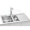 ALVEUS PURE 60 INOX - Pomivalno korito z odcejalnikom desno