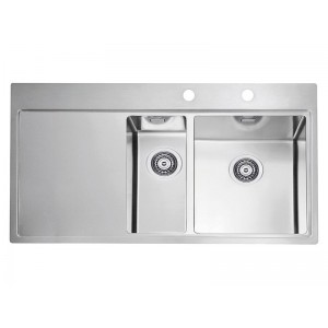 ALVEUS PURE 60 INOX - Pomivalno korito z odcejalnikom levo