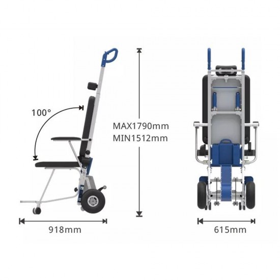 XSTO TR140C - Invalidski voziček za stopnice