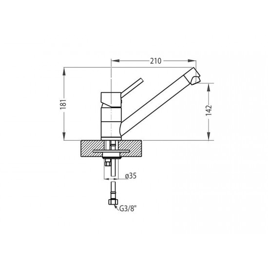 ALVEUS CLEO TWILIGHT G05M - Kuhinjska pipa