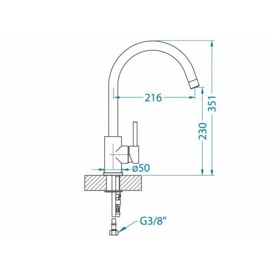 ALVEUS ELZA TWILIGHT G05M - Kuhinjska pipa