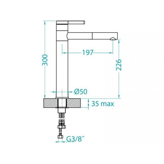 ALVEUS ZINA STEEL G04M - Kuhinjska pipa