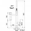 FRANKE VITAL CON MISCELATORE SEMI-PRO INOX - Kuhinjska pipa
