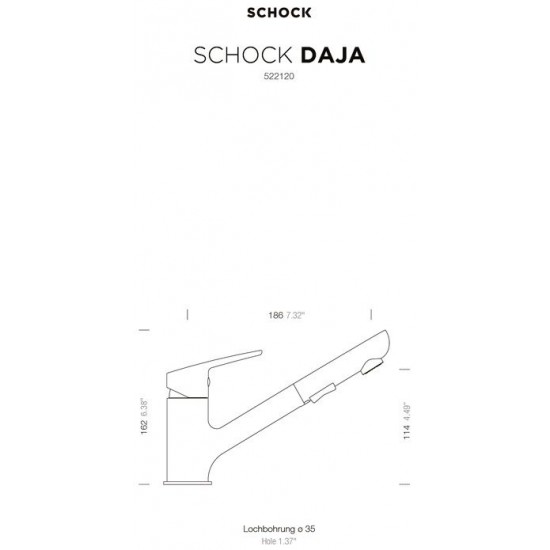 SCHOCK DAJA INOX - Kuhinjska pipa