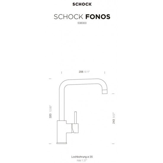SCHOCK FONOS INOX - Kuhinjska pipa