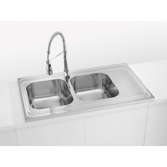 ALVEUS CLASSIC PRO 80 INOX - Pomivalno korito z odcejalnikom