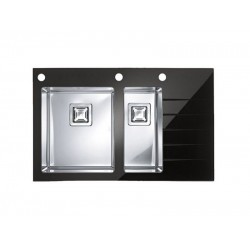 ALVEUS CRYSTALIX 20 INOX - Pomivalno korito z odcejalnikom desno