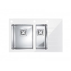 ALVEUS CRYSTALIX 20 INOX - Pomivalno korito z odcejalnikom desno