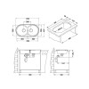ALVEUS FORM 50 LEI INOX - Pomivalno korito brez odcejalnika