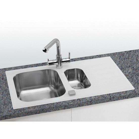 ALVEUS GLASSIX 20 INOX - Pomivalno korito z odcejalnikom