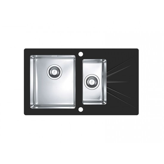 ALVEUS KARAT 20 INOX - Pomivalno korito z odcejalnikom desno