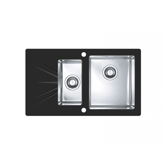 ALVEUS KARAT 20 INOX - Pomivalno korito z odcejalnikom levo