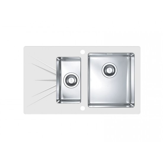 ALVEUS KARAT 20 INOX - Pomivalno korito z odcejalnikom levo