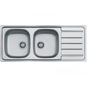 ALVEUS LINE 100 INOX - Pomivalno korito z odcejalnikom