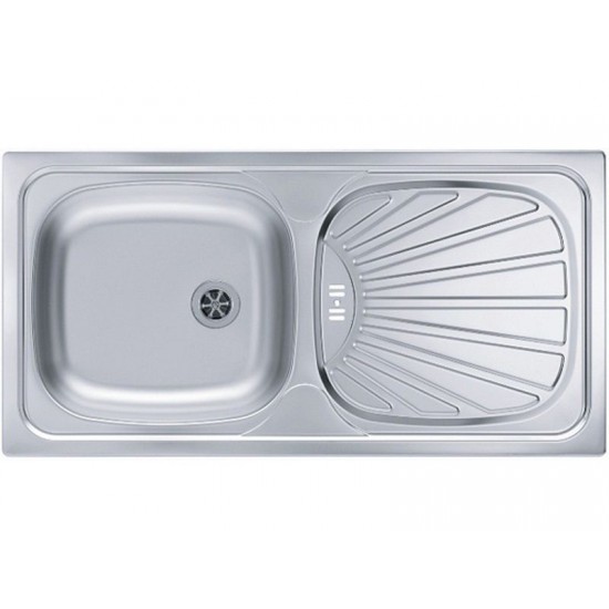 ALVEUS BASIC 80 SAT INOX - Pomivalno korito z odcejalnikom