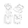 ALVEUS FORM 30 LEI INOX - Pomivalno korito brez odcejalnika