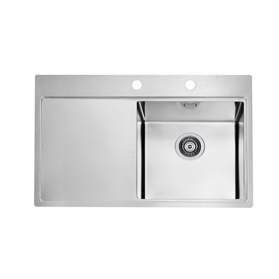 ALVEUS PURE UP 40 INOX - Pomivalno korito z odcejalnikom levo