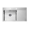 ALVEUS PURE 50 INOX - Pomivalno korito z odcejalnikom desno