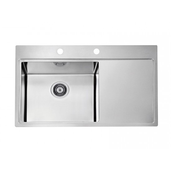 ALVEUS PURE 50 INOX - Pomivalno korito z odcejalnikom desno