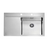 ALVEUS PURE 50 INOX - Pomivalno korito z odcejalnikom levo