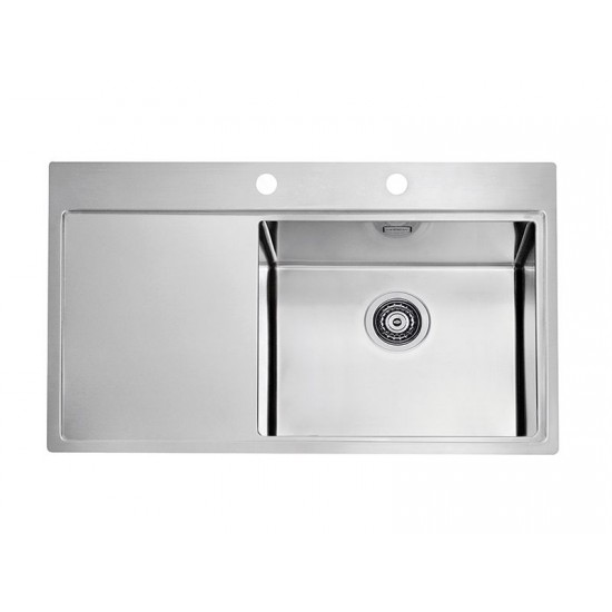 ALVEUS PURE 50 INOX - Pomivalno korito z odcejalnikom levo