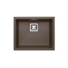 ALVEUS QUADRIX 50 - GRANITAL CHOCOLATE G03M - Pomivalno korito brez odcejalnika