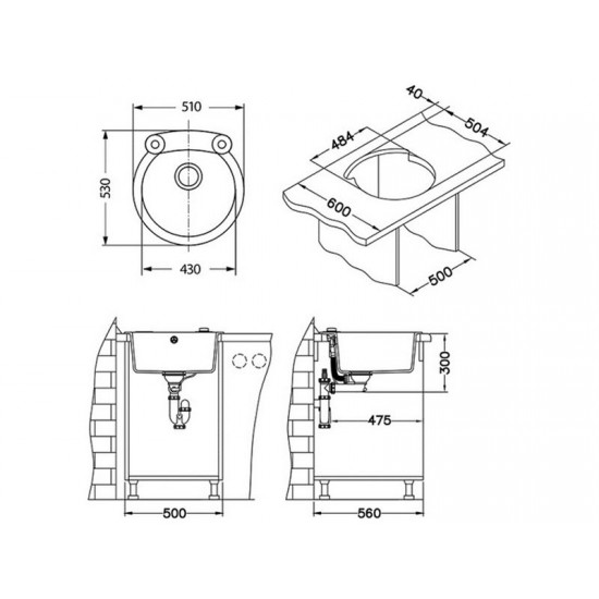 ALVEUS ROLL 10 ARCTIC G11 - Pomivalno korito brez odcejalnika