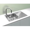 ALVEUS STRICTO 10 INOX - Pomivalno korito z odcejalnikom desno