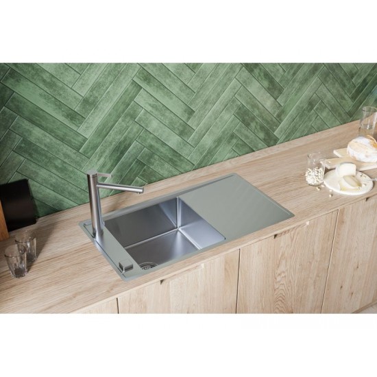 ALVEUS STRICTO 20 INOX - Pomivalno korito z odcejalnikom