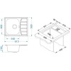 ALVEUS ZOOM MAXIM 10 INOX - Pomivalno korito z odcejalnikom