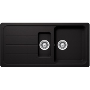 SCHOCK FORMHAUS D-150L NERO - Pomivalno korito z odcejalnikom
