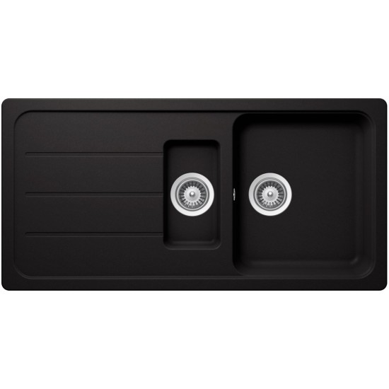SCHOCK FORMHAUS D-150L NERO - Pomivalno korito z odcejalnikom