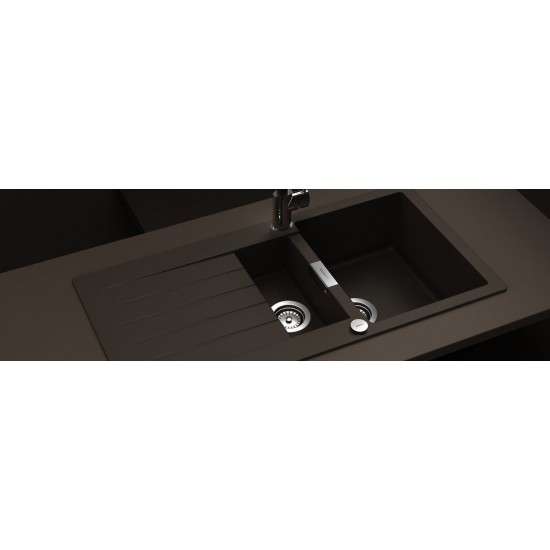 SCHOCK SIGNUS D-150 BRONZE - Pomivalno korito z odcejalnikom