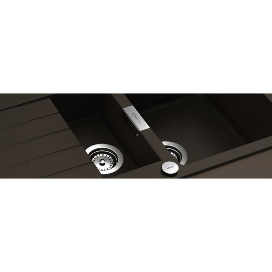 SCHOCK SIGNUS D-150 BRONZE - Pomivalno korito z odcejalnikom