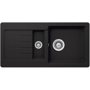 SCHOCK TYPOS D-150S ONYX - Pomivalno korito z odcejalnikom