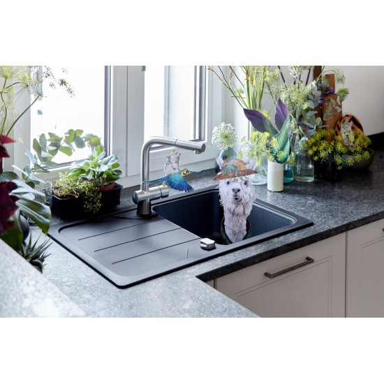 SCHOCK FORMHAUS D-100S NERO - Pomivalno korito z odcejalnikom