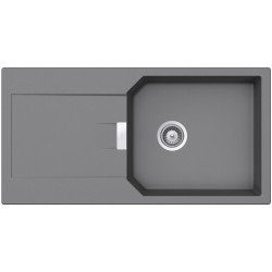 SCHOCK MANHATTAN D-100L CROMA - Pomivalno korito z odcejalnikom
