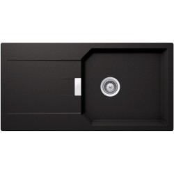 SCHOCK MANHATTAN D-100L NERO - Pomivalno korito z odcejalnikom