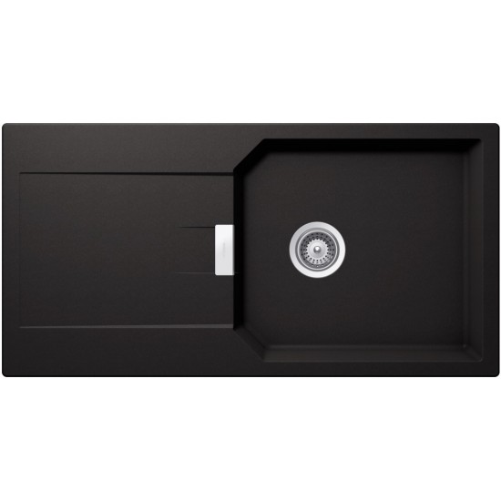 SCHOCK MANHATTAN D-100L NERO - Pomivalno korito z odcejalnikom