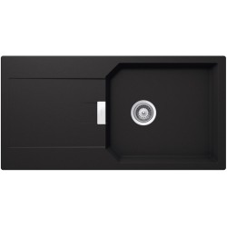SCHOCK MANHATTAN D-100L ONYX - Pomivalno korito z odcejalnikom