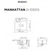 SCHOCK MANHATTAN D-100XS CROMA - Pomivalno korito z odcejalnikom