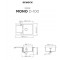SCHOCK MONO D-100 FB POLARIS - Pomivalno korito z odcejalnikom