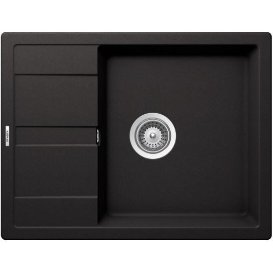 SCHOCK RONDA D-100L NERO - Pomivalno korito z odcejalnikom