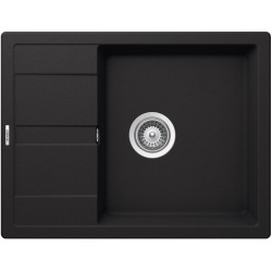 SCHOCK RONDA D-100L ONYX - Pomivalno korito z odcejalnikom