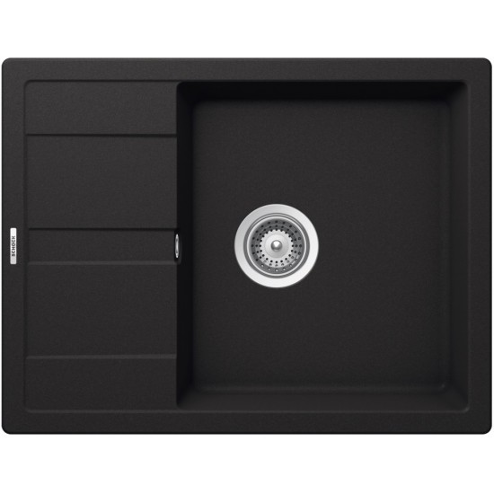 SCHOCK RONDA D-100L ONYX - Pomivalno korito z odcejalnikom