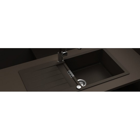 SCHOCK SIGNUS D-100L BRONZE - Pomivalno korito z odcejalnikom