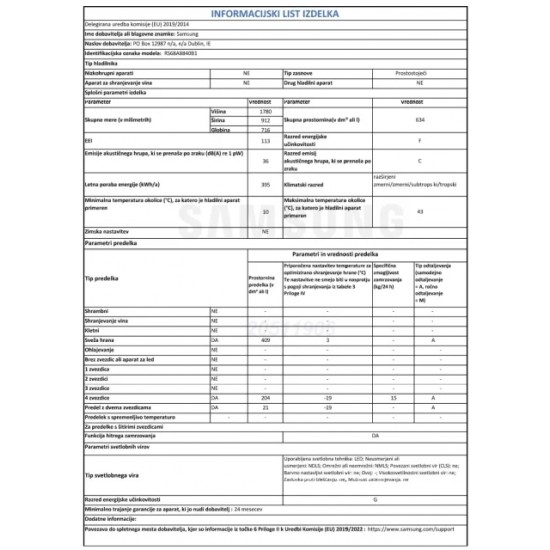 SAMSUNG RS68A8840B1/EF - Ameriški hladilnik