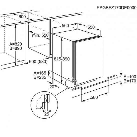 ELECTROLUX ERN1200FOW - Vgradni hladilnik