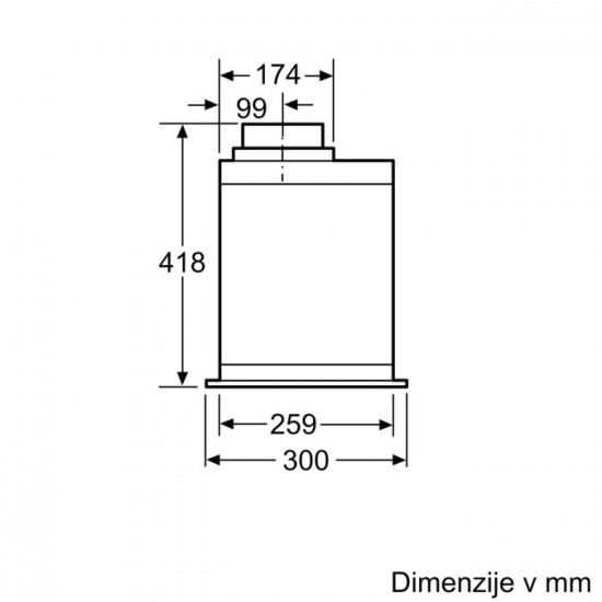 BOSCH DHL885C - Vgradna napa Serie 6
